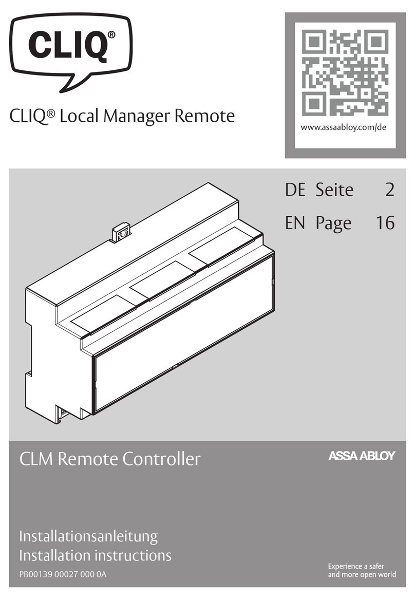 Assa Abloy CLIQ CLM User manual
