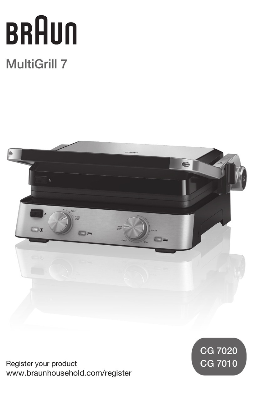 Braun MultiGrill 7 CG 7020 User manual