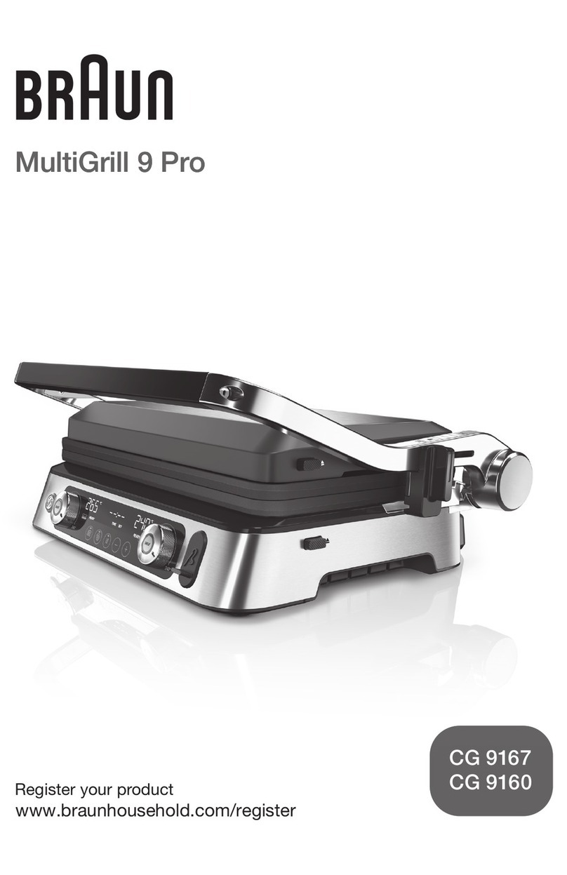 Braun MultiGrill 9 Pro CG 9167 manual