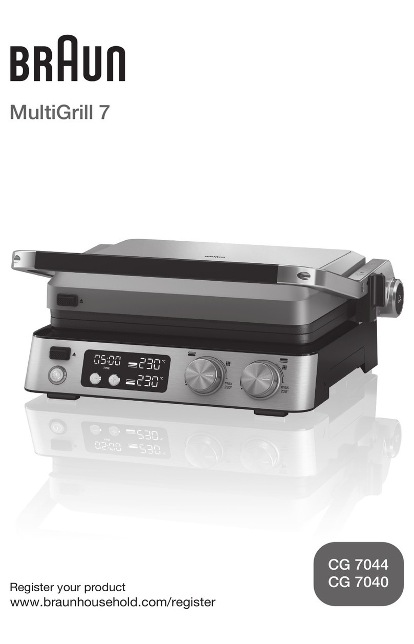 Braun MultiGrill 7 CG 7044 User manual