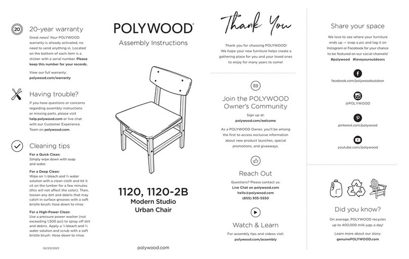 Polywood 1120 User manual