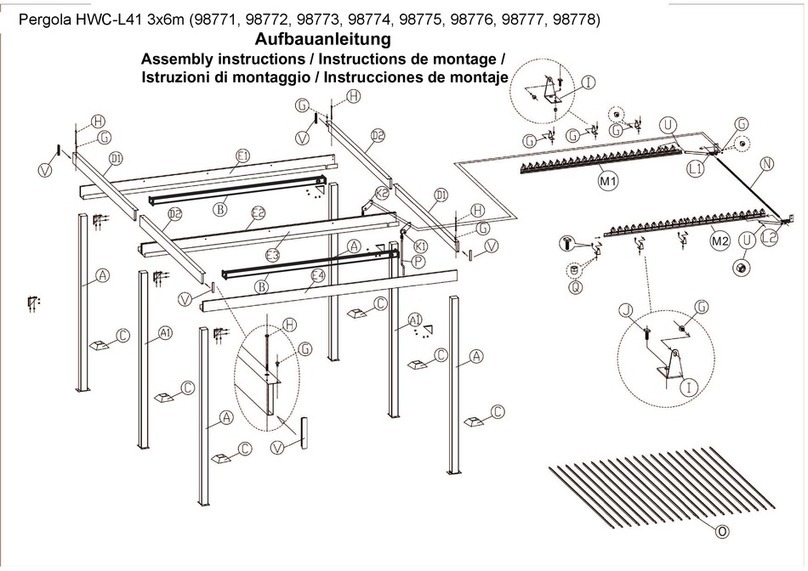 PERGOLA HWC-L41 Assembly instructions