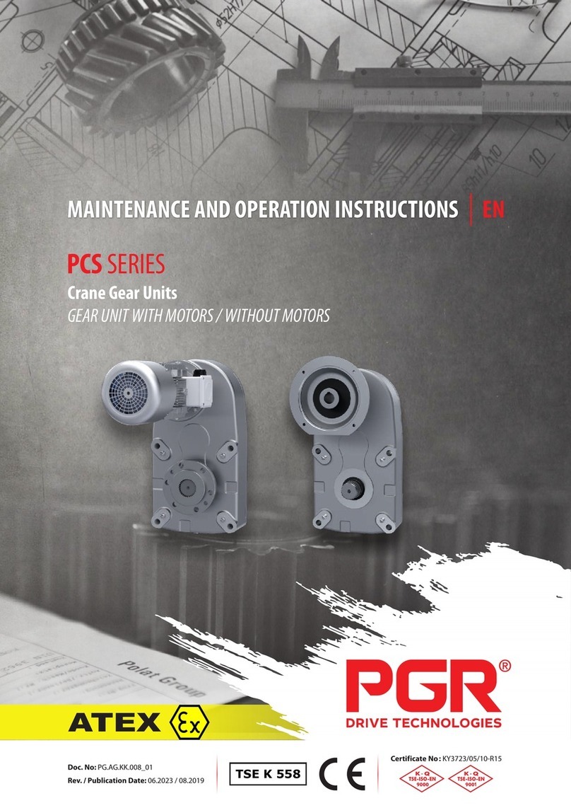 PGR PCS Series Maintenance and operation instructions