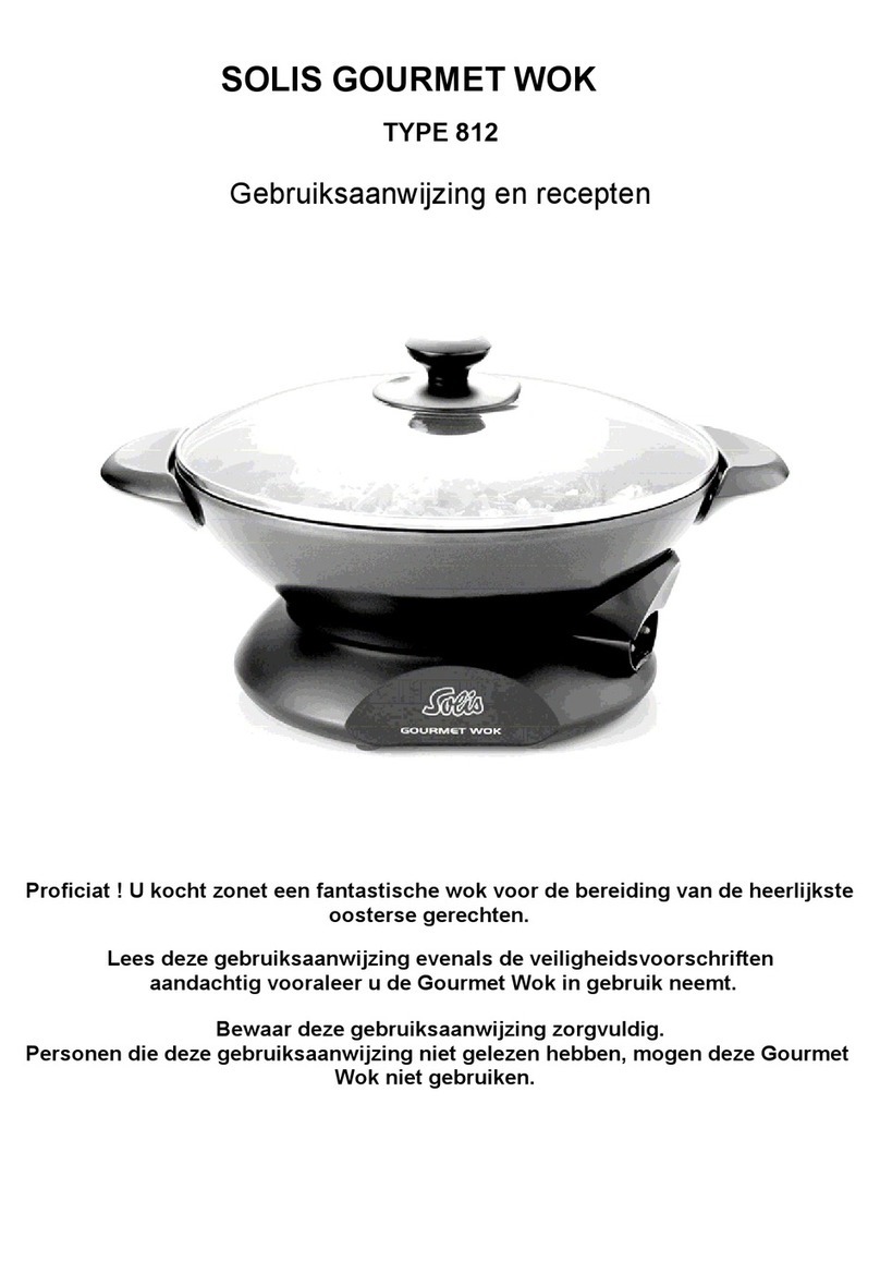 SOLIS GOURMET WOK 812 User manual