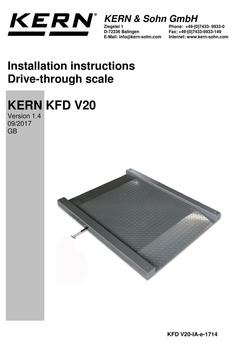 KERN KFD V20 User manual