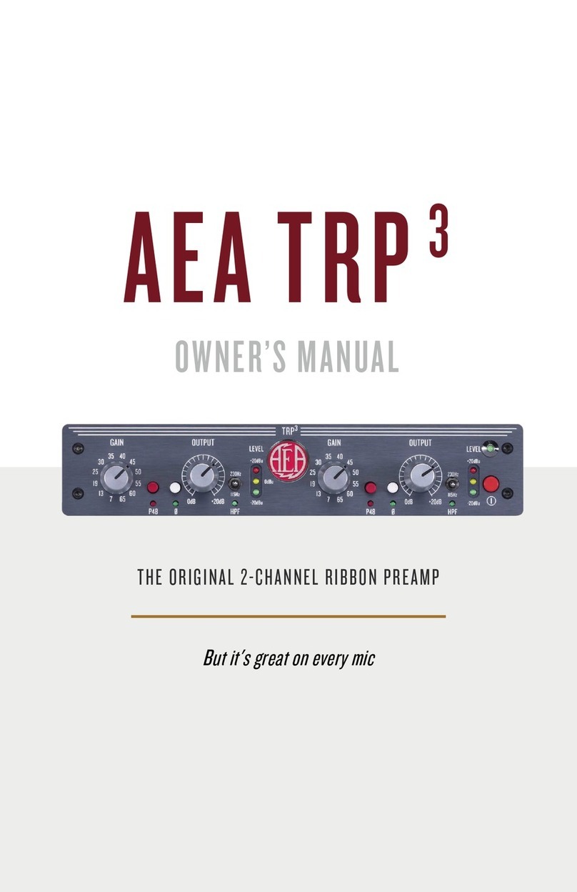 AEA TRP3 owner's manual