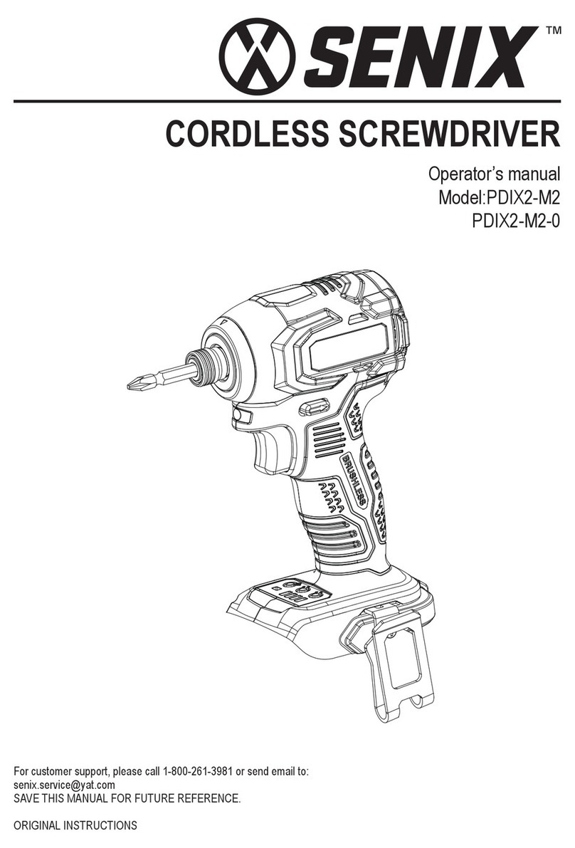 Senix PDIX2-M2 Operator's manual