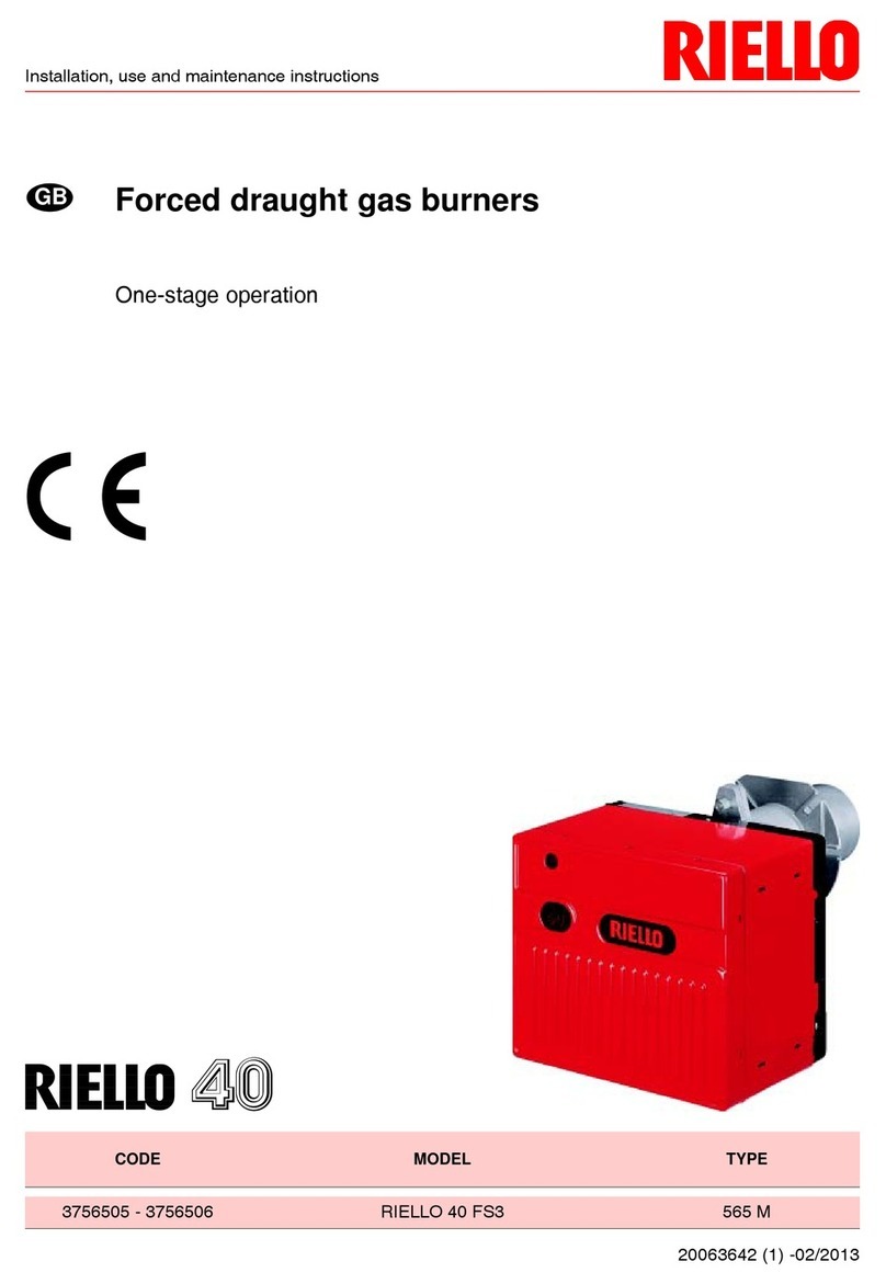 Riello 565 M Installation, use and maintenance instructions Riello 565 M Installation, use and maintenance instructions