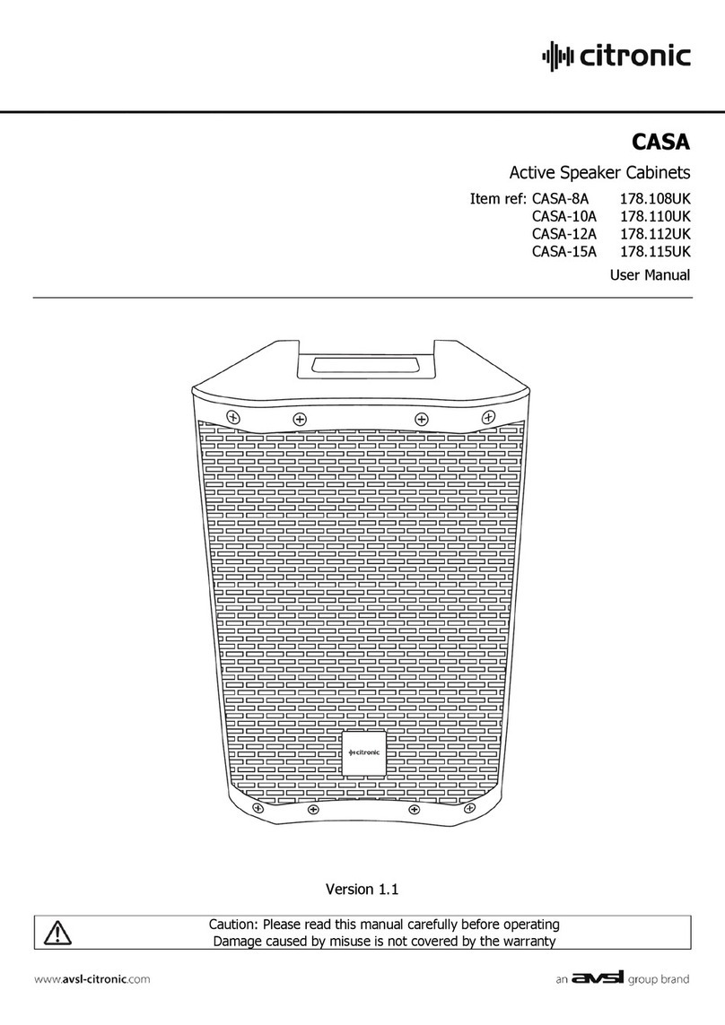 Avsl Citronic CASA-8A User manual