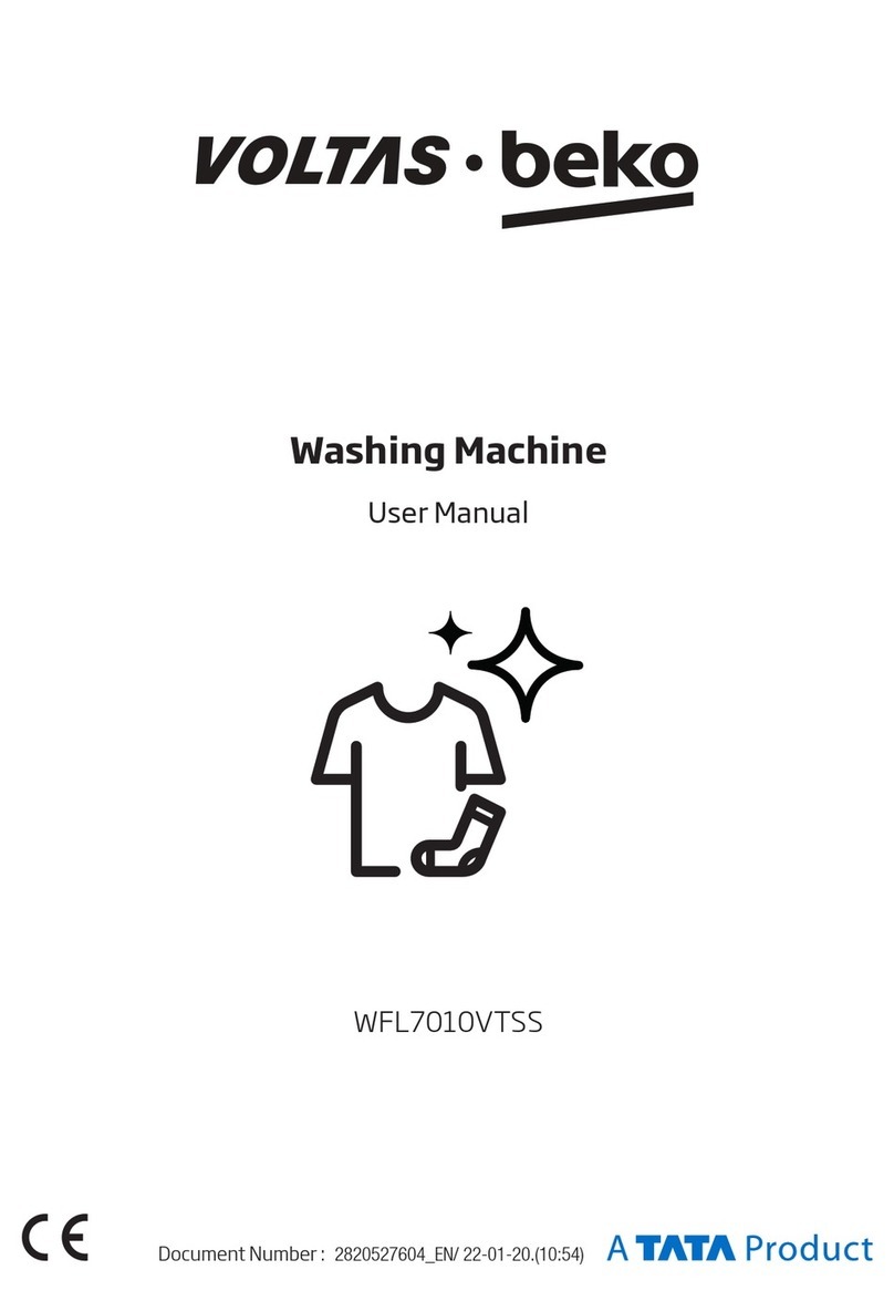 Beko VOLTAS WFL7010VTSS User manual Beko VOLTAS WFL7010VTSS User manual