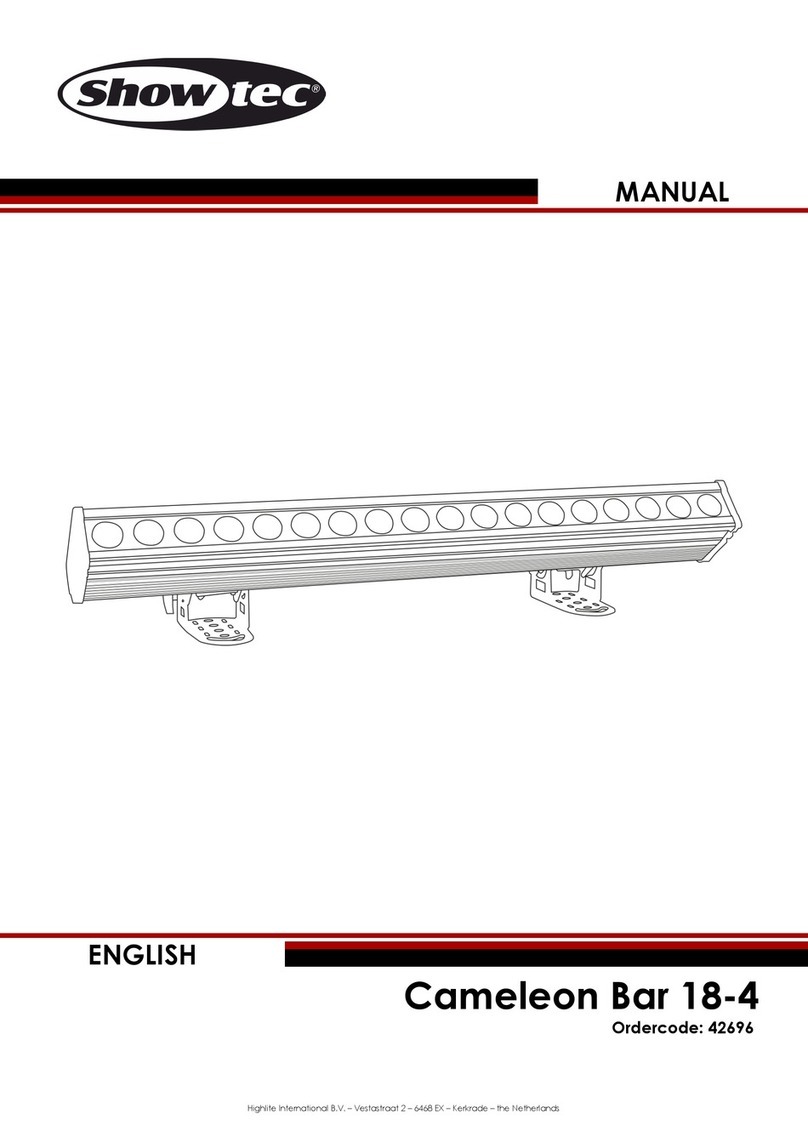 Show Tec Cameleon Bar 18-4 User manual