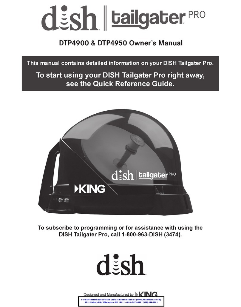 KING DISH Tailgater Pro DTP4900 User manual