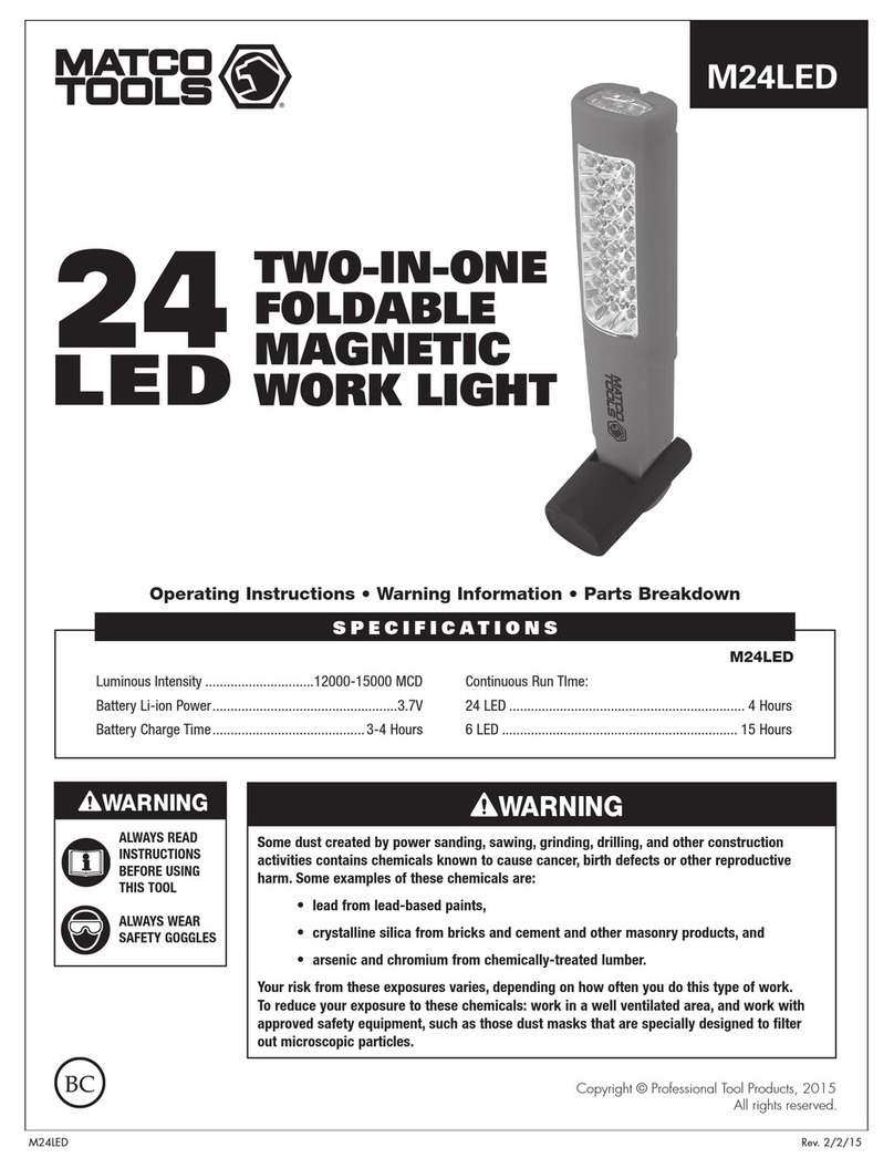 Matco Tools M24LED Product manual