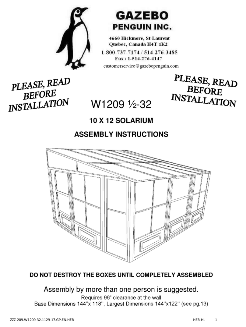 Gazebo penguin W1209 1/2-32 User manual