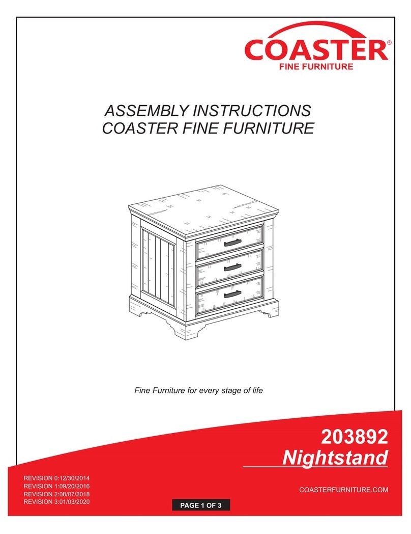 Coaster 203892 Assembly instructions