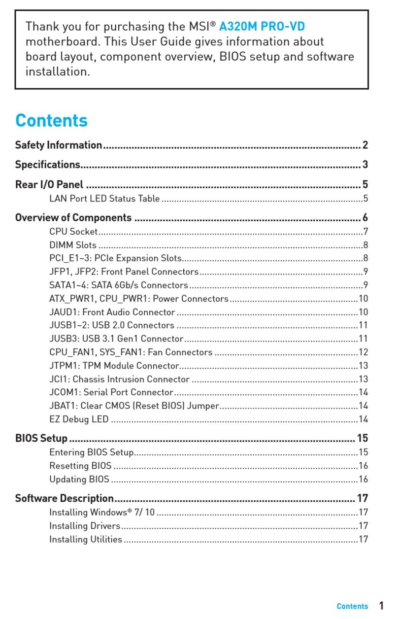 MSI A320M PRO-VD User manual