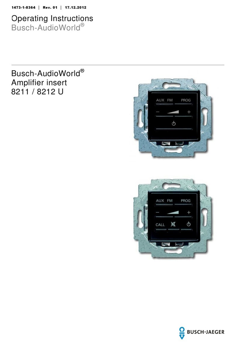 Busch-Jaeger 8211 U operating instructions