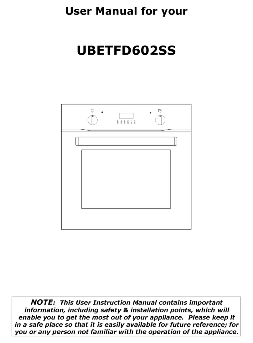 Culina UBETFD602SS user manual