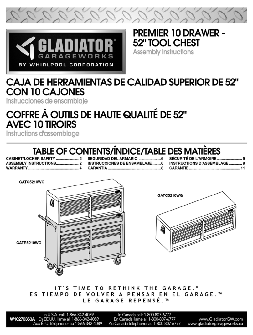 Whirlpool Gladiator GATC5210WG Assembly instructions