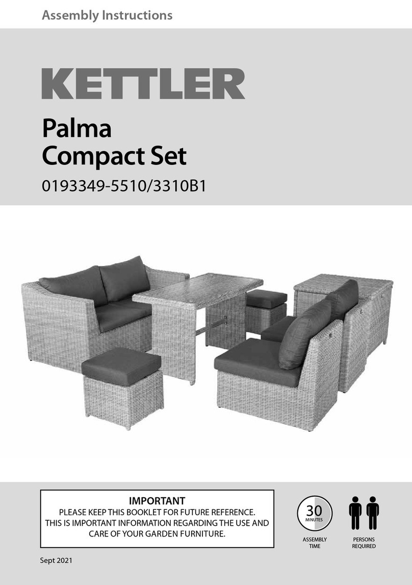 Kettler Palma Compact Set 0193349-5510/3310B1 User manual Kettler Palma Compact Set 0193349-5510/3310B1 User manual
