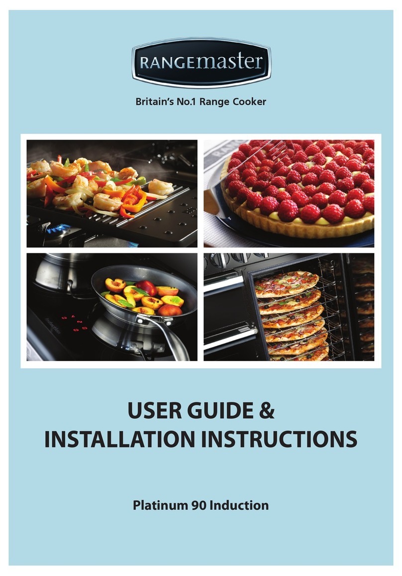 Range Master Platinum 90 Induction User's guide & installation instructions