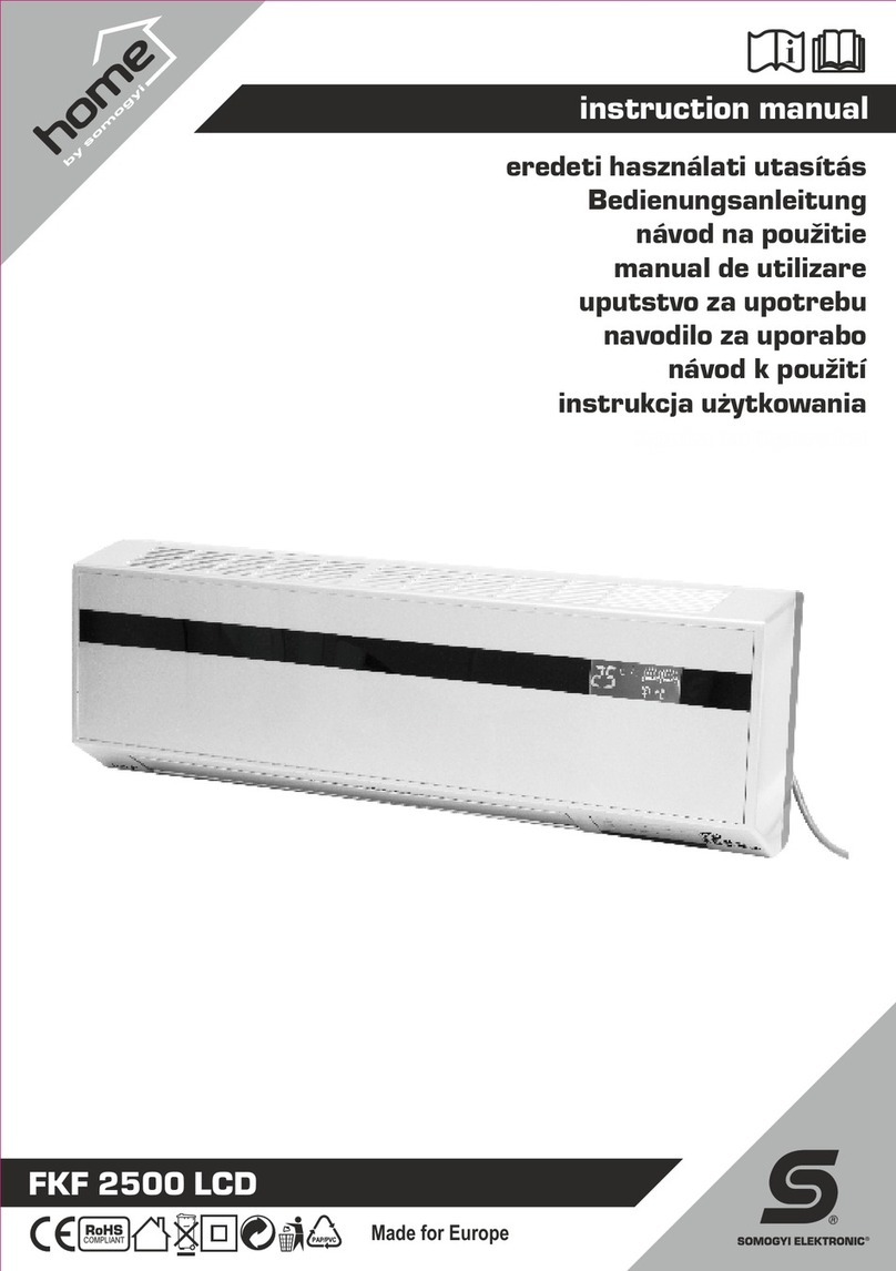 Somogyi home FKF 2500 LCD instruction manual