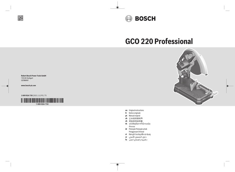 Bosch Professional GCO 220 User manual