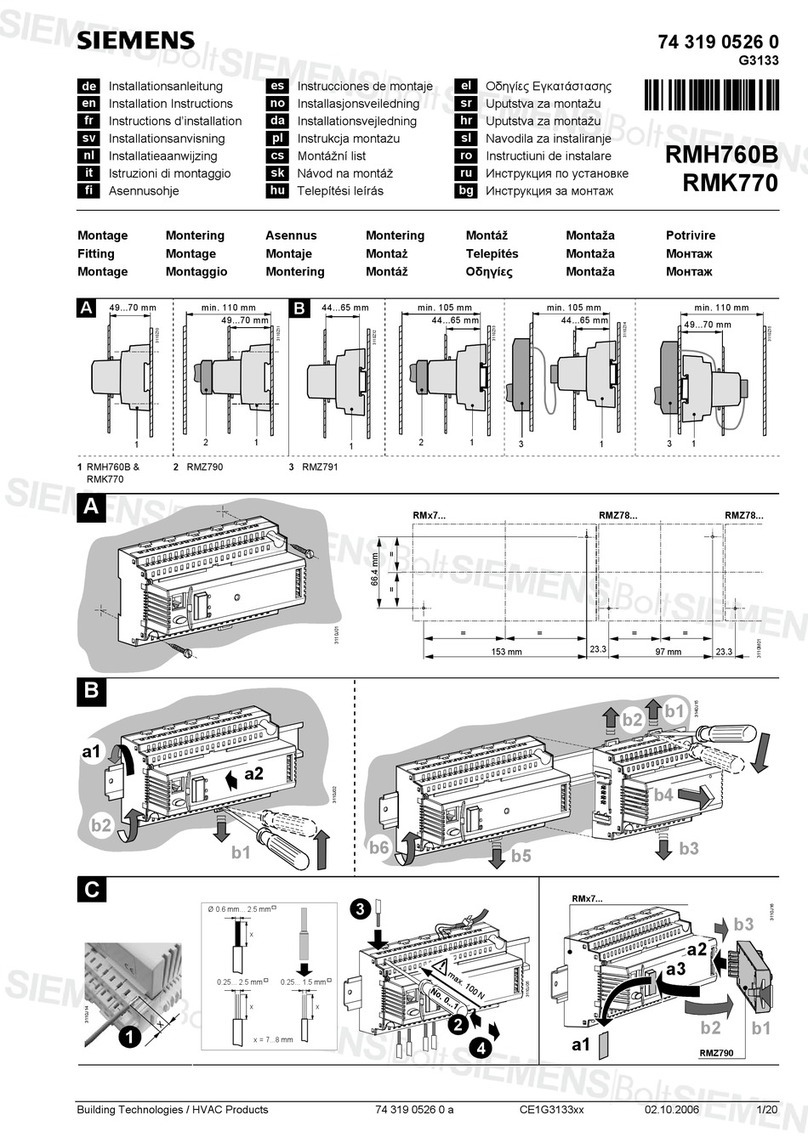 Siemens RMH760B User manual