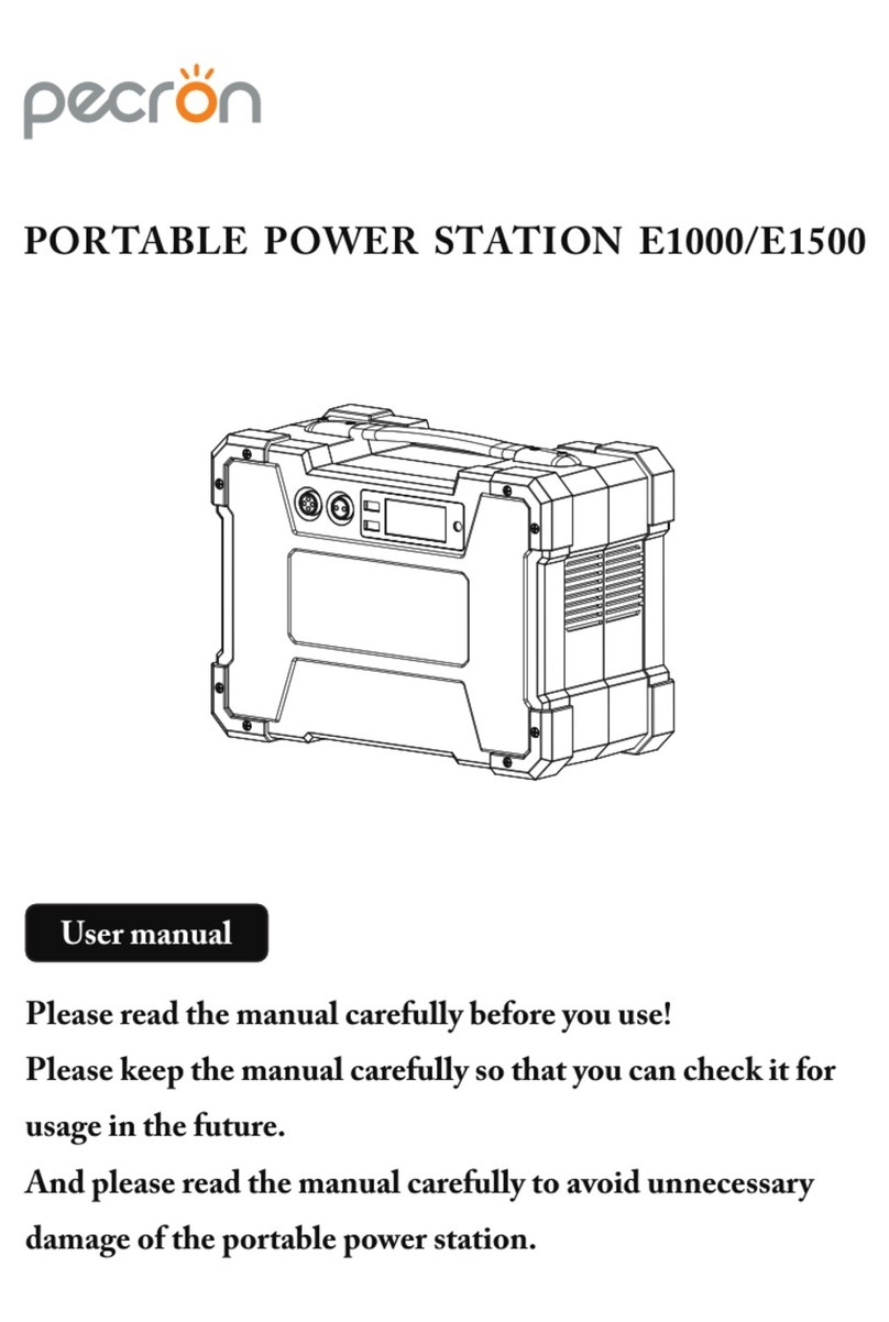 Pecron E1000 user manual