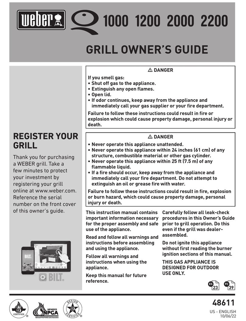 Weber Q2200 owner's manual