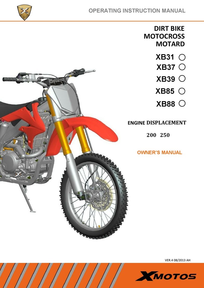 Xmotos XB31 Operating instructions manual