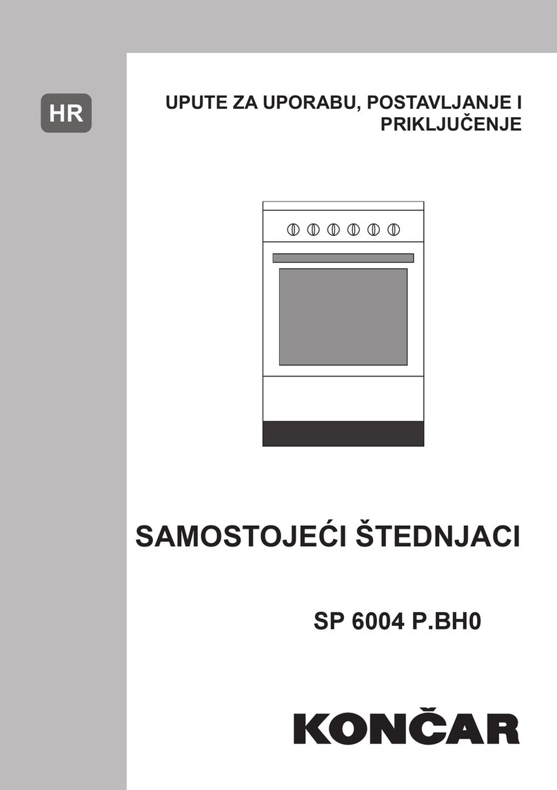 Koncar SP 6004 P.BH0 Operating and installation instructions