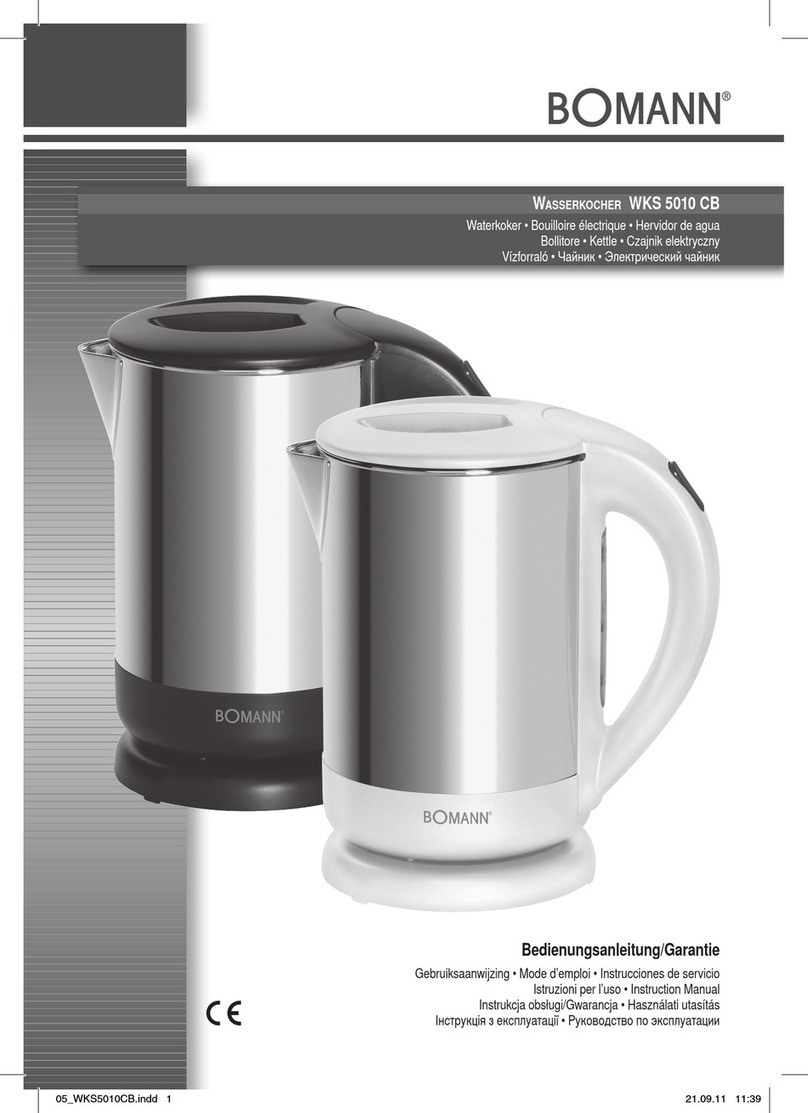 BOMANN WKS 5010 CB instruction manual