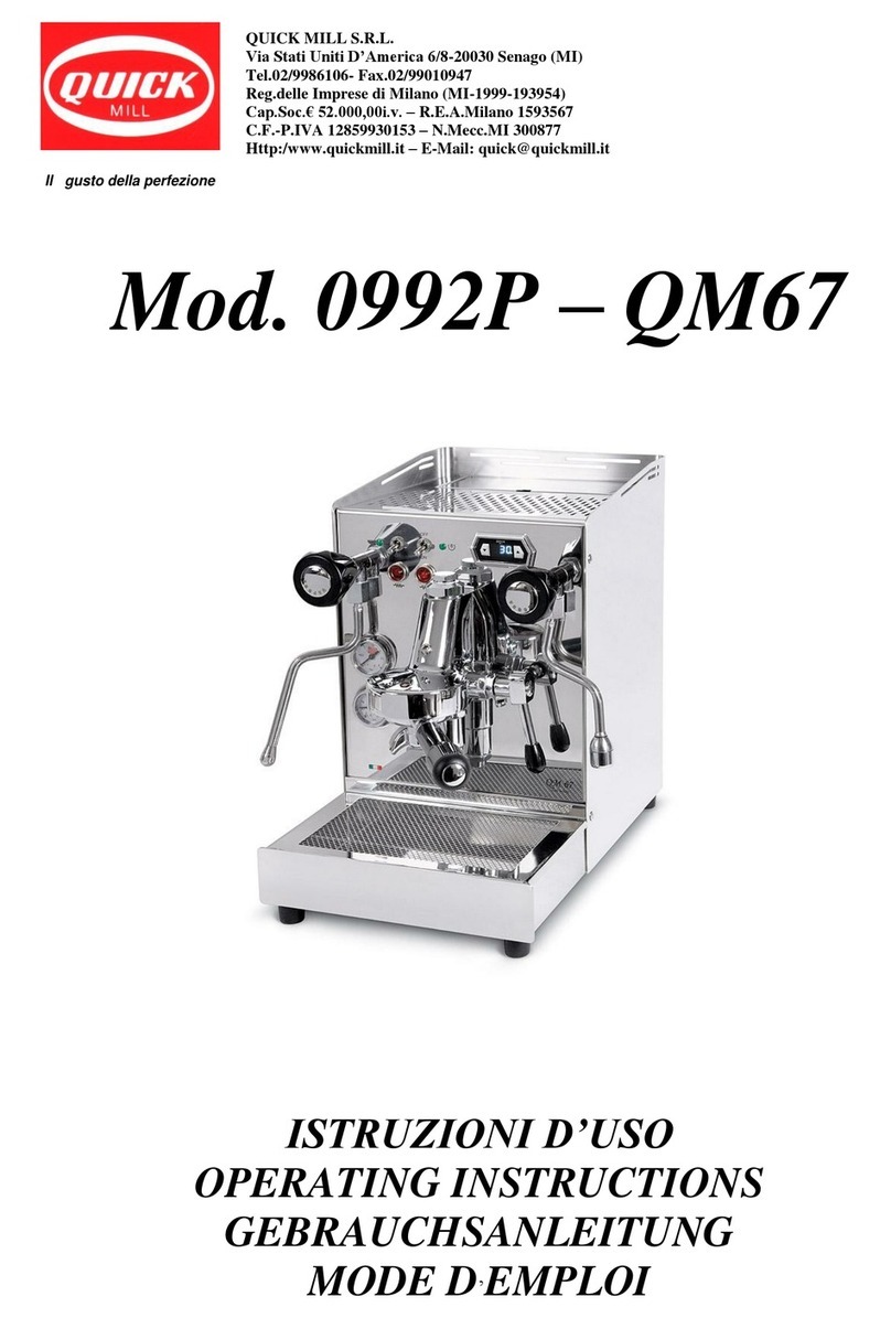 Quickmill 0992P User manual