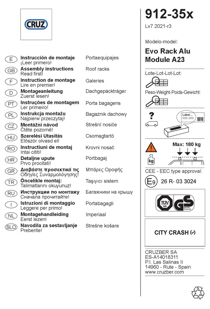 Cruz Evo Rack Alu Module A23 Assembly instructions