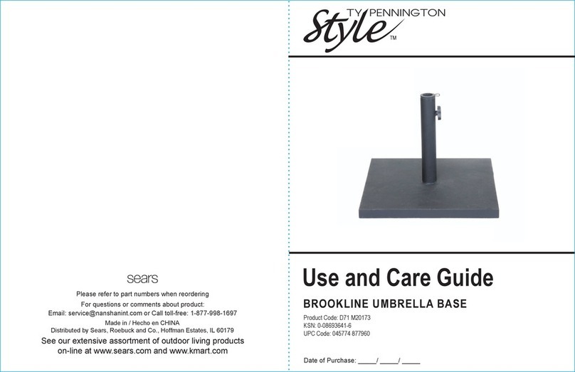 Pennington STYLE BROOKLINE D71 M20173 Use and care guide