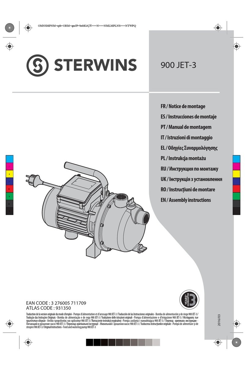 STERWINS 900 JET-3 User manual STERWINS 900 JET-3 User manual