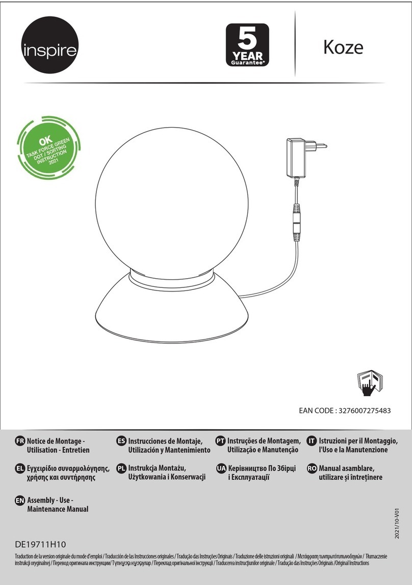 Inspire Koze Maintenance manual
