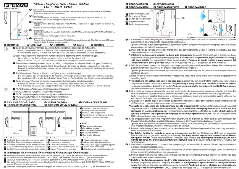 Fermax LOFT Extra DUOX User manual