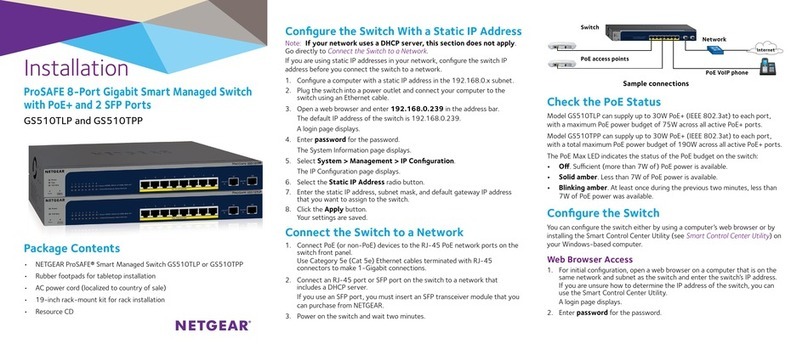 NETGEAR GS510TLP User manual
