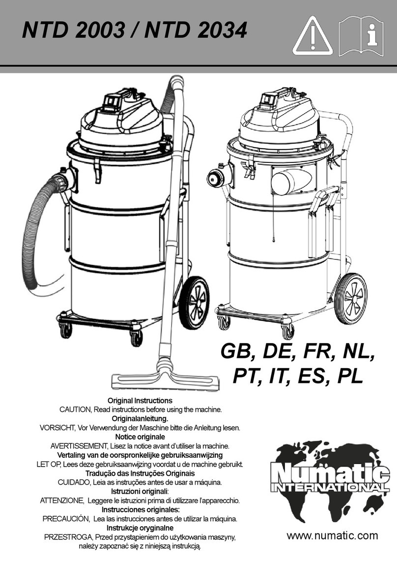 Numatic NTD 2003 User manual