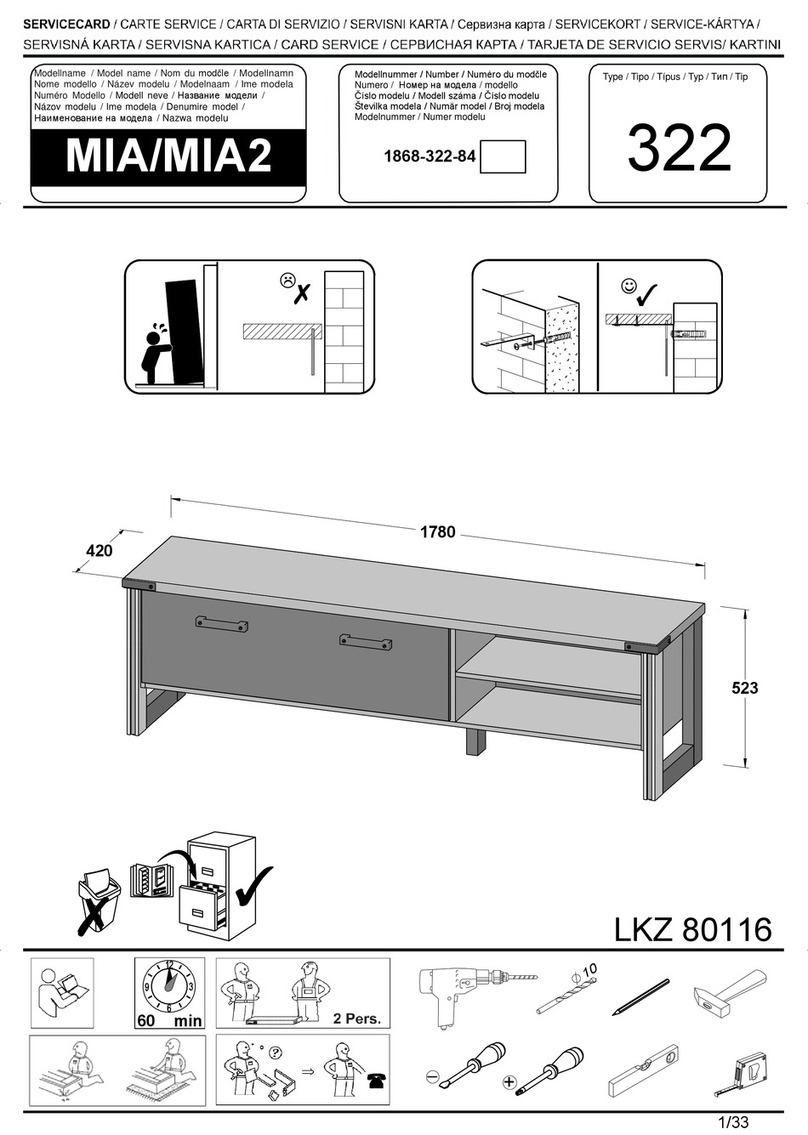 MEGA MOBEL MIA Service manual MEGA MOBEL MIA Service manual