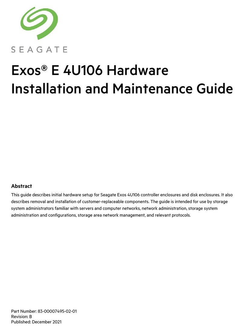 Seagate Exos E 4U106 Installation and maintenance guide
