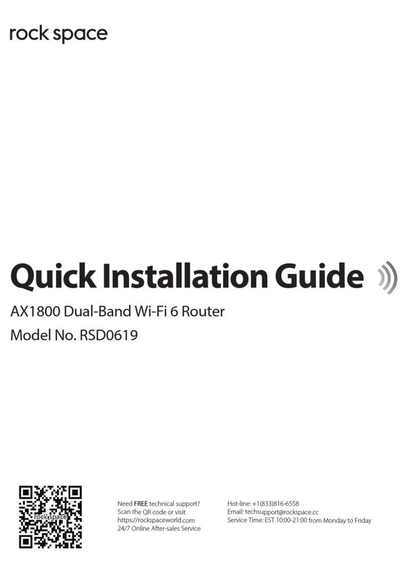 rock space RSD0619 Quick installation guide
