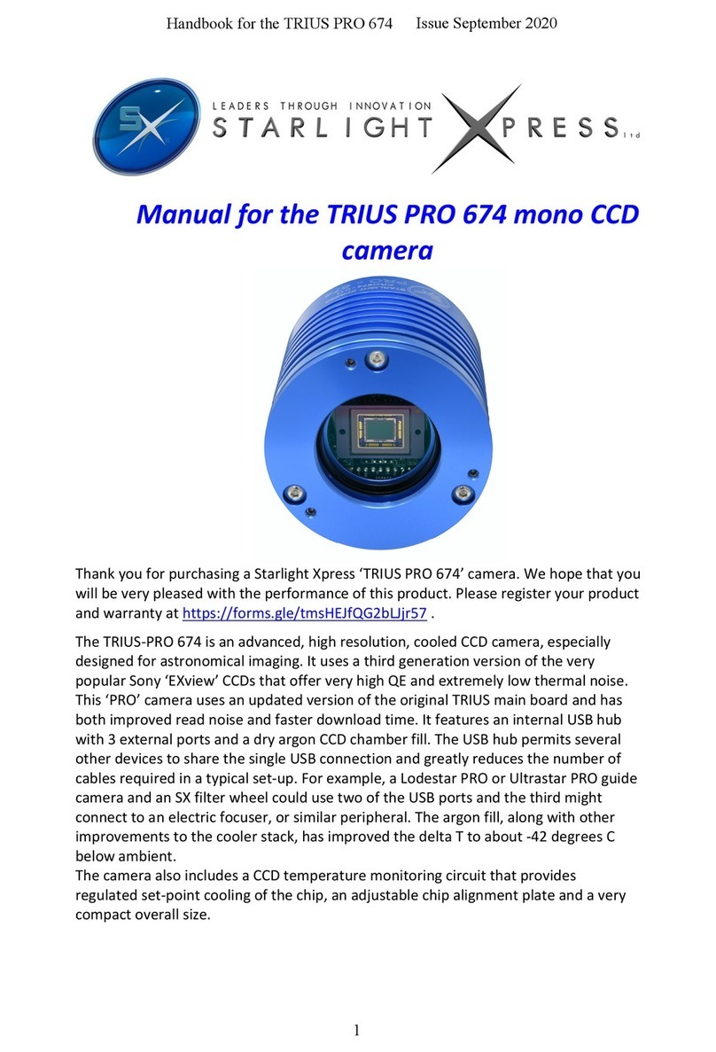 Starlight Xpress TRIUS PRO 674 User manual