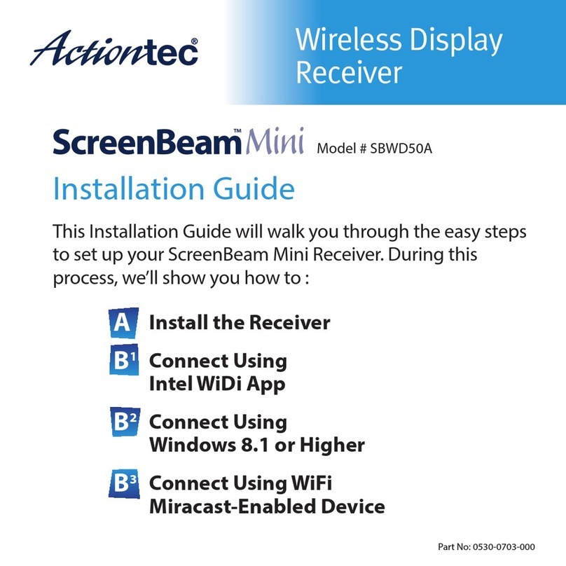 ActionTec ScreenBeam Mini User manual ActionTec ScreenBeam Mini User manual