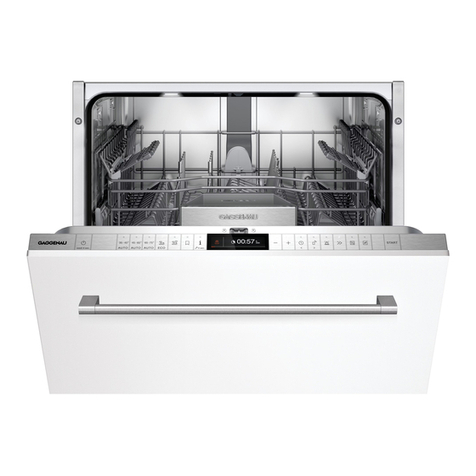 Gaggenau DF261101 Specification sheet
