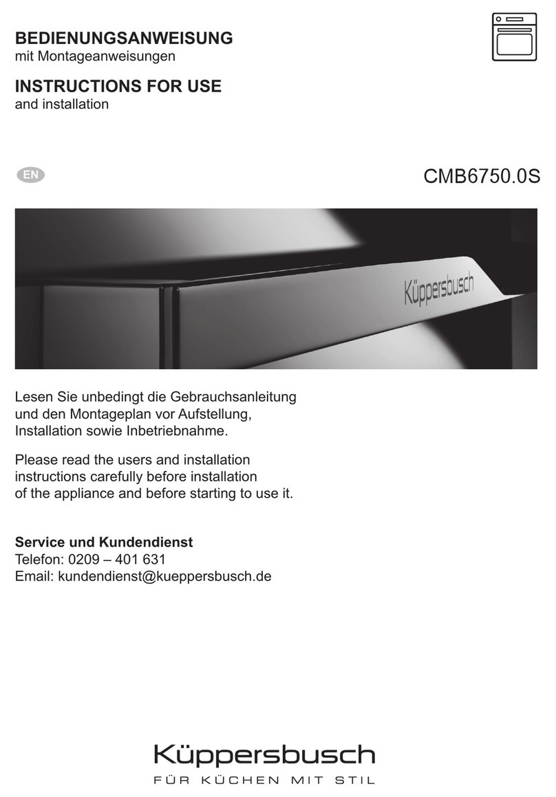Kuppersbusch CMB6750.0S Instructions for use and installation