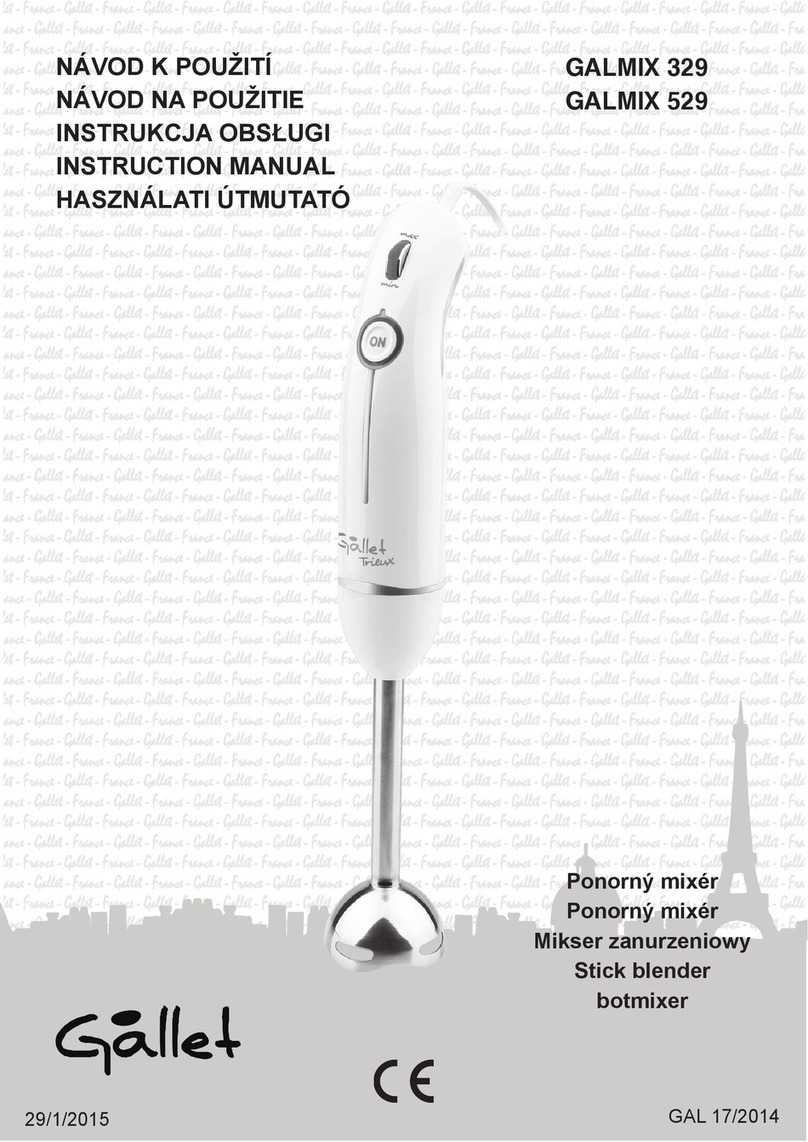 Gallet GALMIX 329 instruction manual