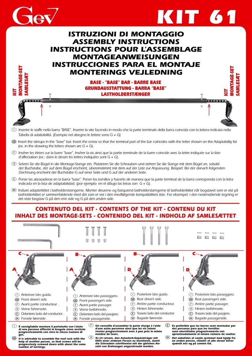 GEV Base KIT 61 Assembly instructions